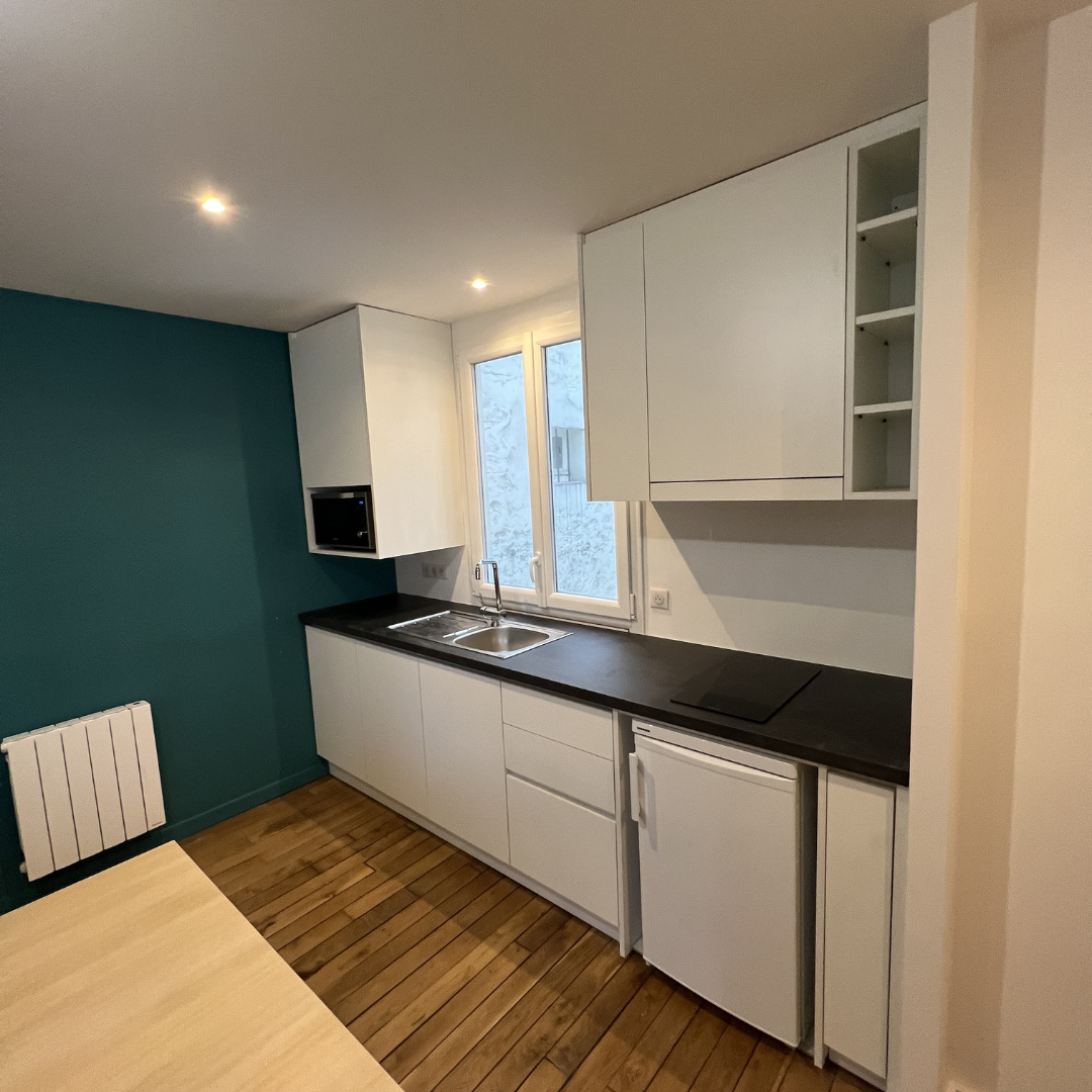 cuisine rénovée appartement Paris 5e Renov&Co