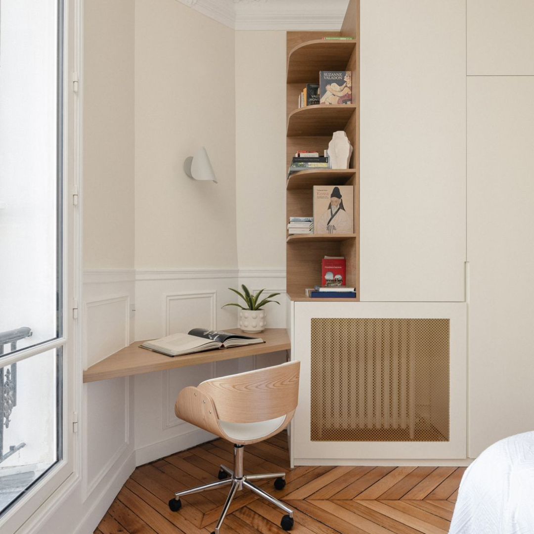 meuble sur mesure bois rangement intégré Paris Île-de-France