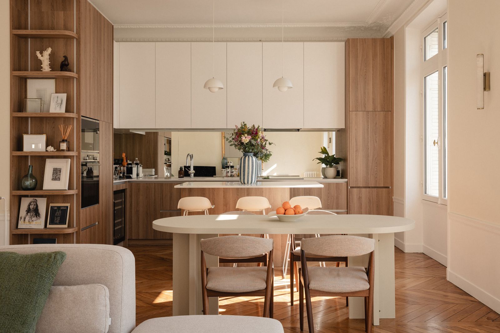 aménagement meuble sur mesure cuisine séjour Renov&Co Île-de-France